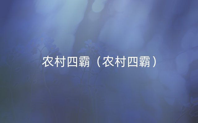农村四霸（农村四霸）