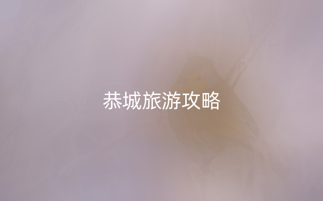 恭城旅游攻略