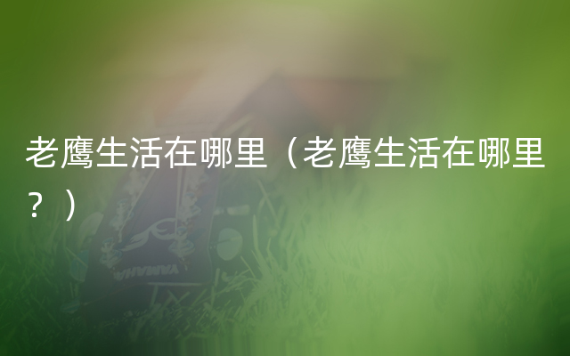 老鹰生活在哪里（老鹰生活在哪里？）