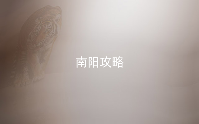 南阳攻略