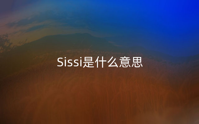 Sissi是什么意思